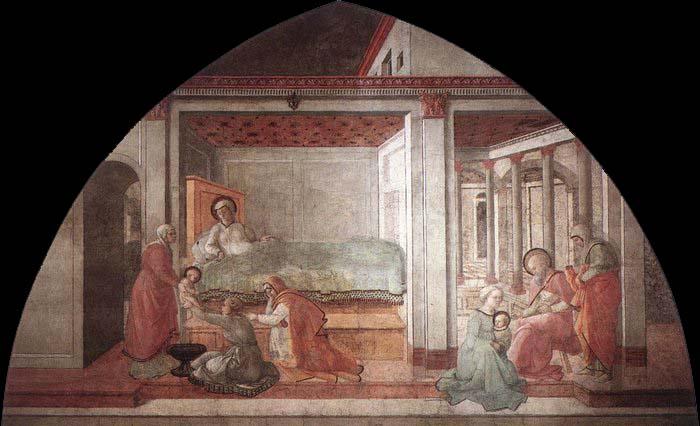 Fra Filippo Lippi Birth and Naming St John